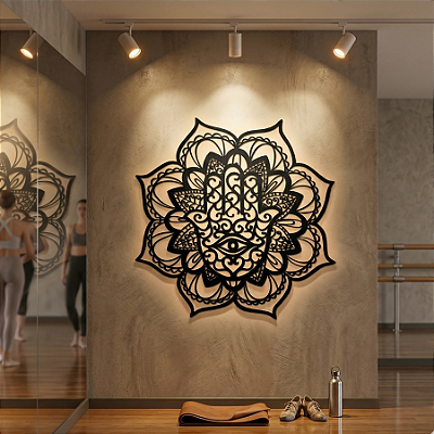 Mandala Flor Mão de Fátima