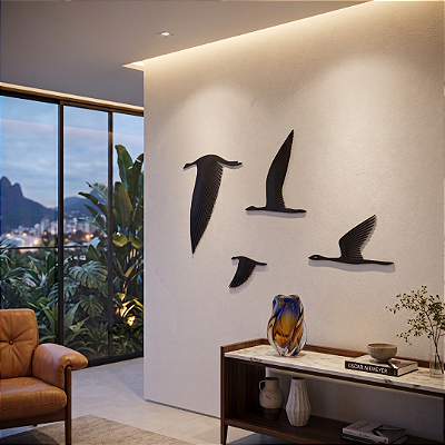 Escultura de Parede em MDF - Travessia