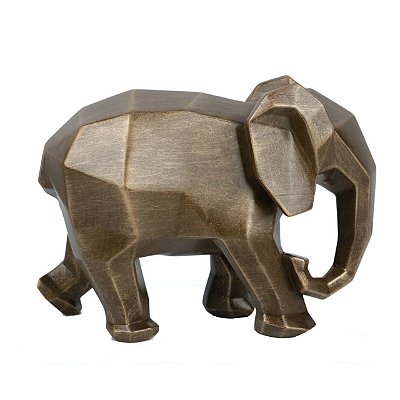 Escultura Elefante Geométrico Bronze