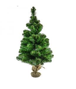 Árvore de Natal com base rústica 90cm
