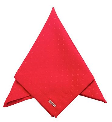 Kit com 4 Guardanapos Poá Vermelho