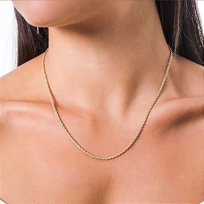 Colar Fio Baiano Dourado