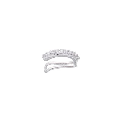 Piercing Fake Cravejado Prateado