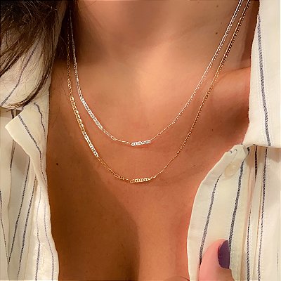 Colar Corrente Cadeado