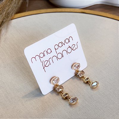 Brinco Camila Banho Ouro 18k