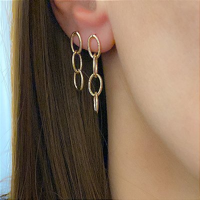 Brinco Corrente Dourado - Tamanhos vendidos separadamente