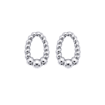 Brinco Oval Croissant