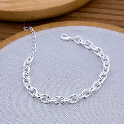 Pulseira Elos Prateada