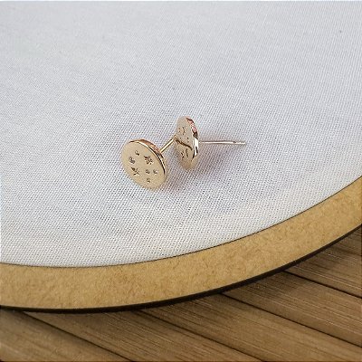 Brinco Star Banho Ouro 18k