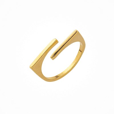 Anel Ibiza Regulável Banho Ouro 18k - Veste do número 12 ao 23