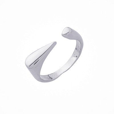 Anel Positano Regulável Prata - Veste do número 10 ao 21