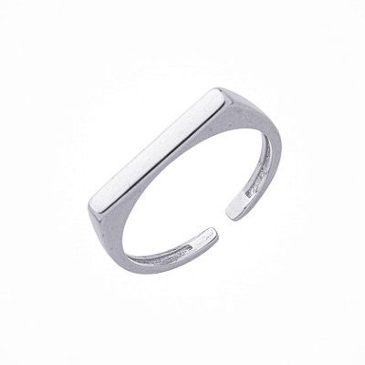 Anel Sorrento Regulável Prata - Veste do número 10 ao 17