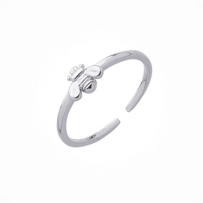 Anel Saint-Tropez Regulável Prata - Veste do número 14 ao 25