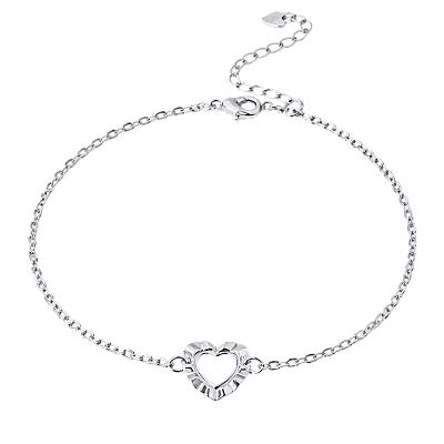 Pulseira Coração Anna Prata