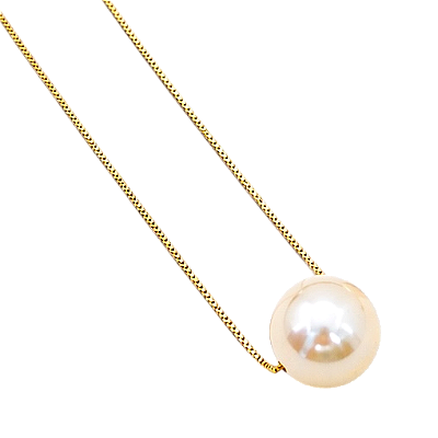 Colar Pérola Maldivas Banho Ouro 18k