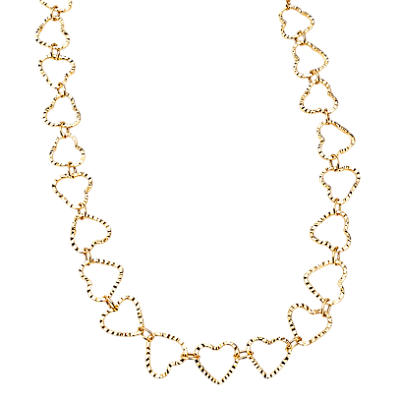 Colar Elo Coração - Banho 12 Camadas Ouro 18k