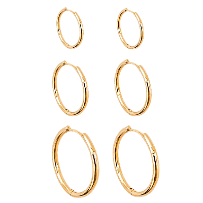 Argola Lisa Redonha Slim - Banho 12 Camadas Ouro 18k - Tamanhos vendidos separadamente