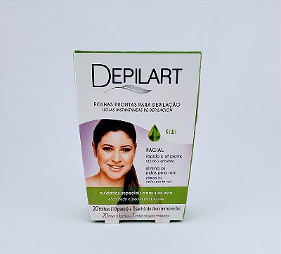 Depilart Folhas Prontas Rosto C/20 Kiwi