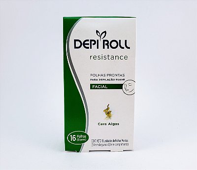 Depi Roll Folhas Pront.Rosto 16Unid. Algas