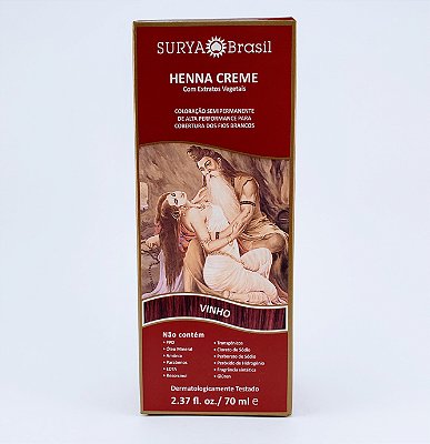 Henna Surya Creme 70Ml. Vinho