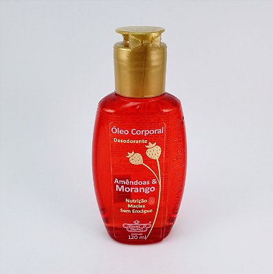 Oleo Corporal 120Ml Amendoas Morango