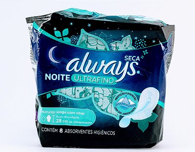 Abs Always Ultrafino Abs Noturno Active C/8