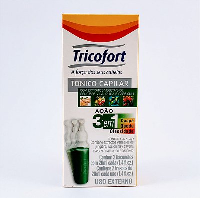 Tricofort Tonico C/2X20Ml Acao 3Em1