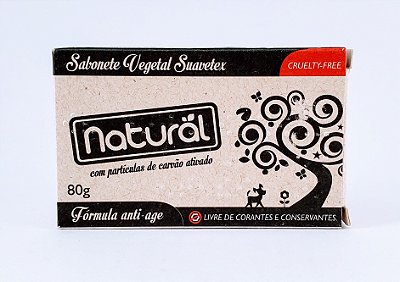 Natural Sabonete 80G Carvao Ativado