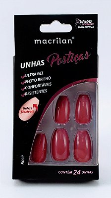 Macrilan Unhas Post Bailarina Rose Up407