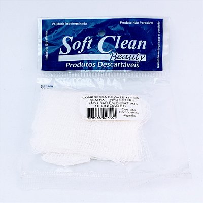 Softclean Compressa De Gaze 10Un