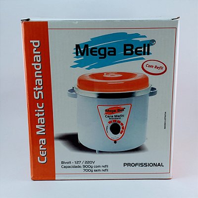 Mega Bell Panela Cera Standard C/ Refil Bivolt
