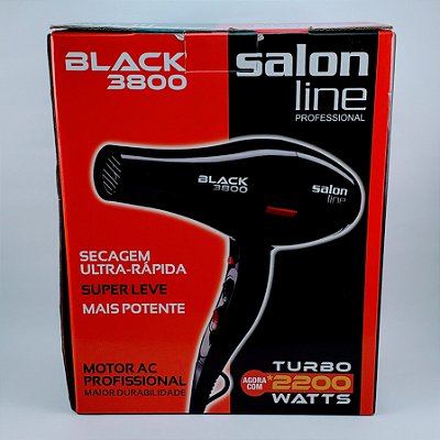 Salon Line Secador Black 3800 2200W 220V