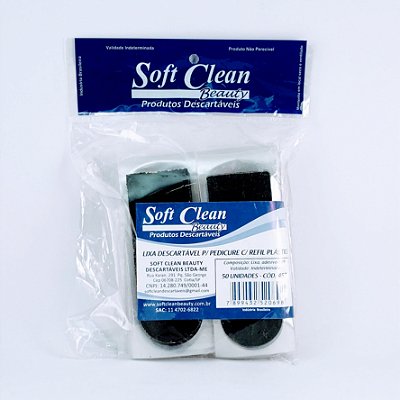 Softclean Lixa Descartavel C/ Refil Plastico C/50U