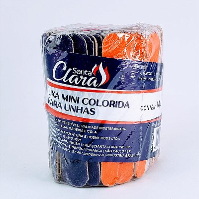 Santa Clara Lixa Mini C/144 Colorida Ref1063