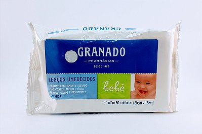 Lenco Umidecido Granado Bebe 50Un Lav