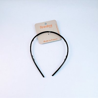 FINESTRA N004P TIARA FINA PRETA 0.4cm lg