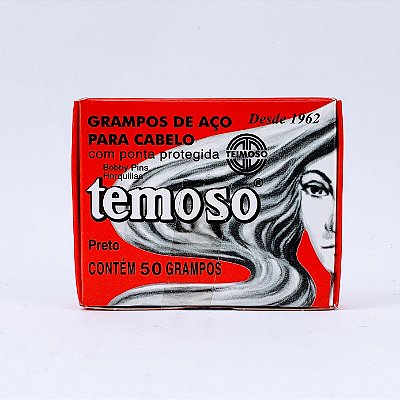 Grampo Teimoso C/50 Peq. Preto