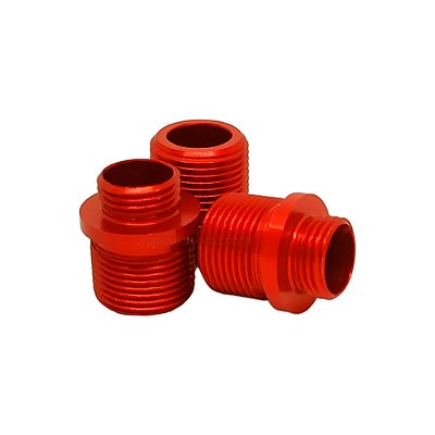 Flash Hider Adaptador Airsoft Pistolas We S/ Capa Vermelho