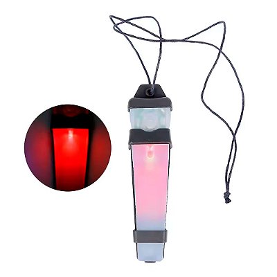 Tactical Light Capacete Strobe Silicone - Led Vermelho