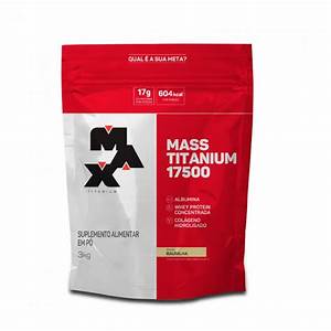 HIPERCALÓRICO MASS TITANIUM SABOR BAUNILHA 3kg