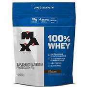 WHEY 100% MAX TITANIUM SABOR CHOCOLATE 900g