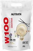 WHEY CONCENTRADO NUTRATA W100 SABOR CREME DE BAUNILHA 900g