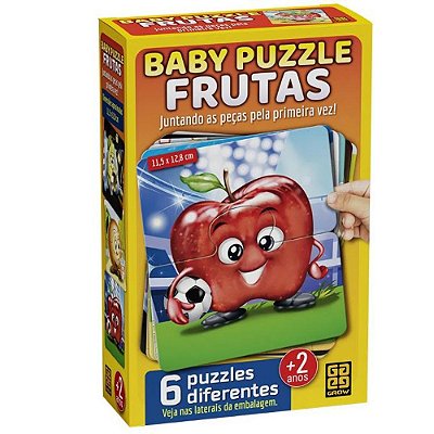 Jogo Quebra Cabeça Frutas Grow
