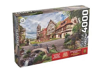 Jogo Quebra Cabeça Vila Europeia 4000P Grow
