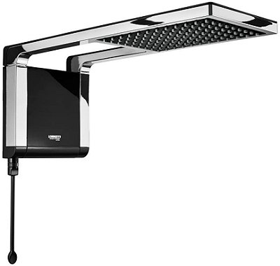 Ducha Aqua Storm 220v Preto/Cromado Lorenzetti