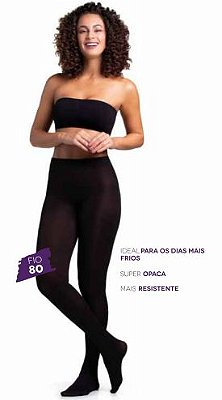 Meia Calça Adulta Fio 80 Trifil WO6352