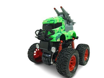 Carro Super Giro 360º Exercito Com Acessórios Unidade Nettoy
