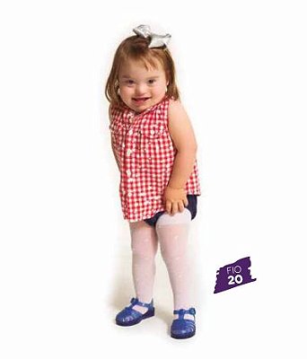 Meia Calça Infantil Fio 20 Trifil Gravatinha WO6874