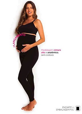 Legging Maternidade Trifil Preta CO5215
