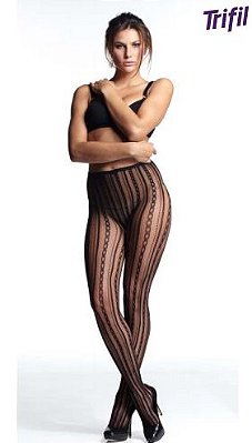 Meia Calça Trifil Corrente Tamanho Unico Cor Preta X06055